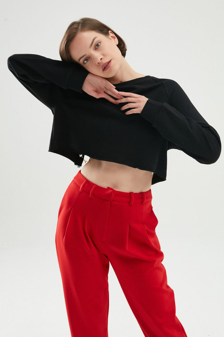 Low Back Sweatshirt Black