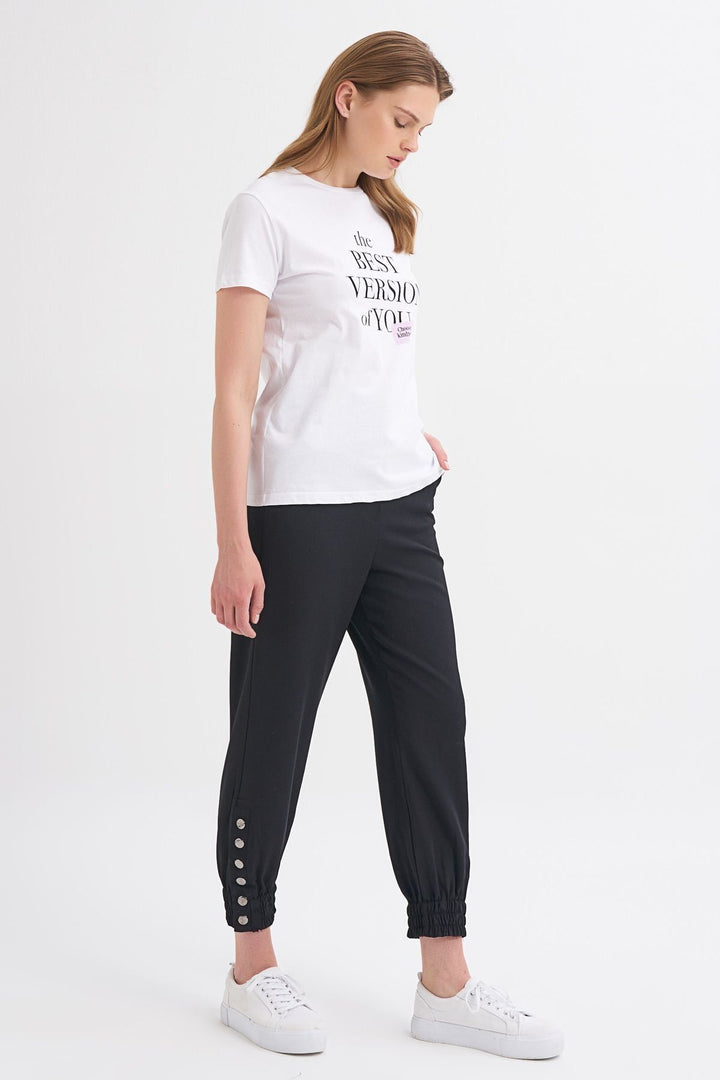 Baskılı Tişört Lila