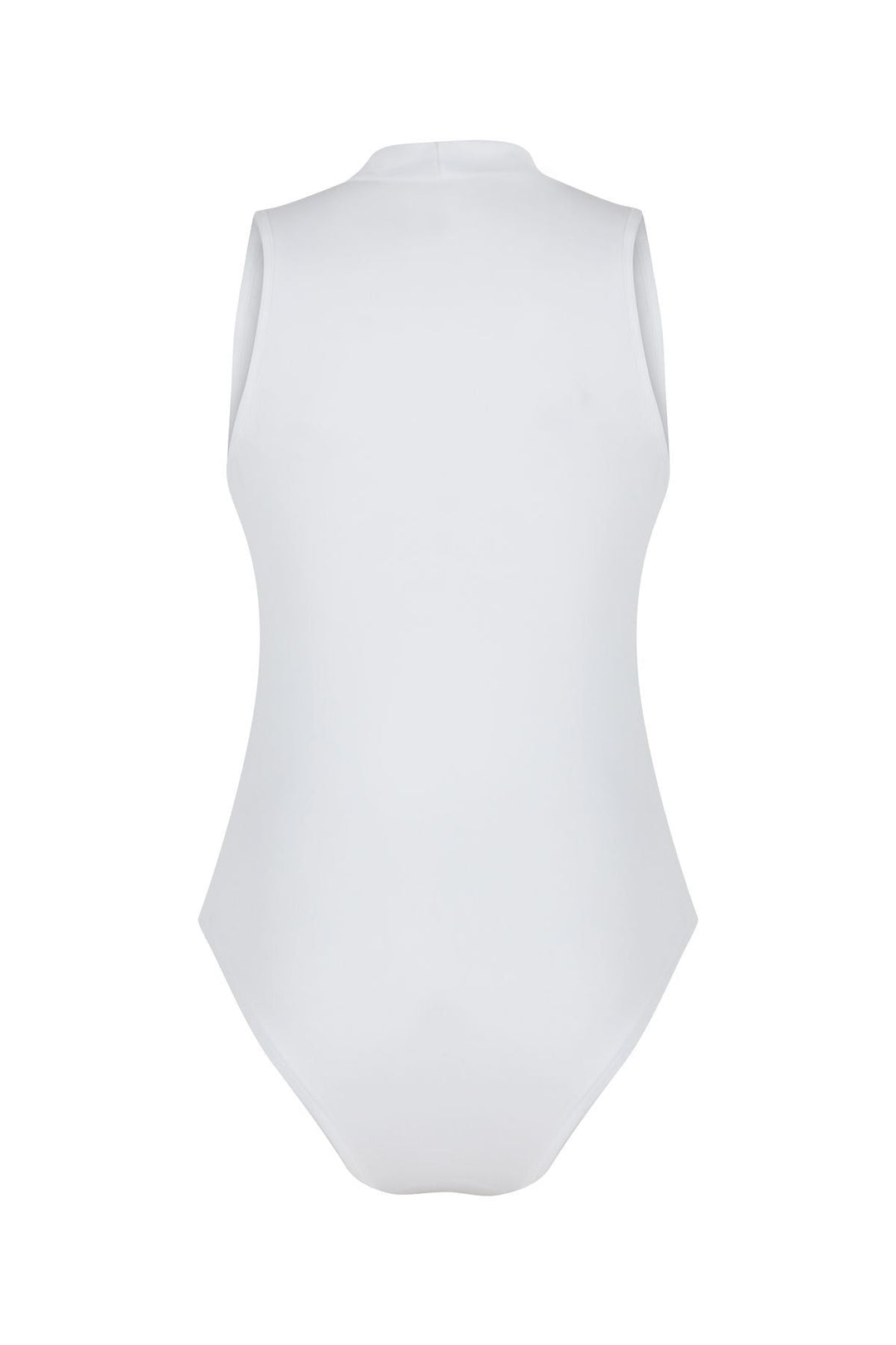 V Neck Bodysuit Ecru