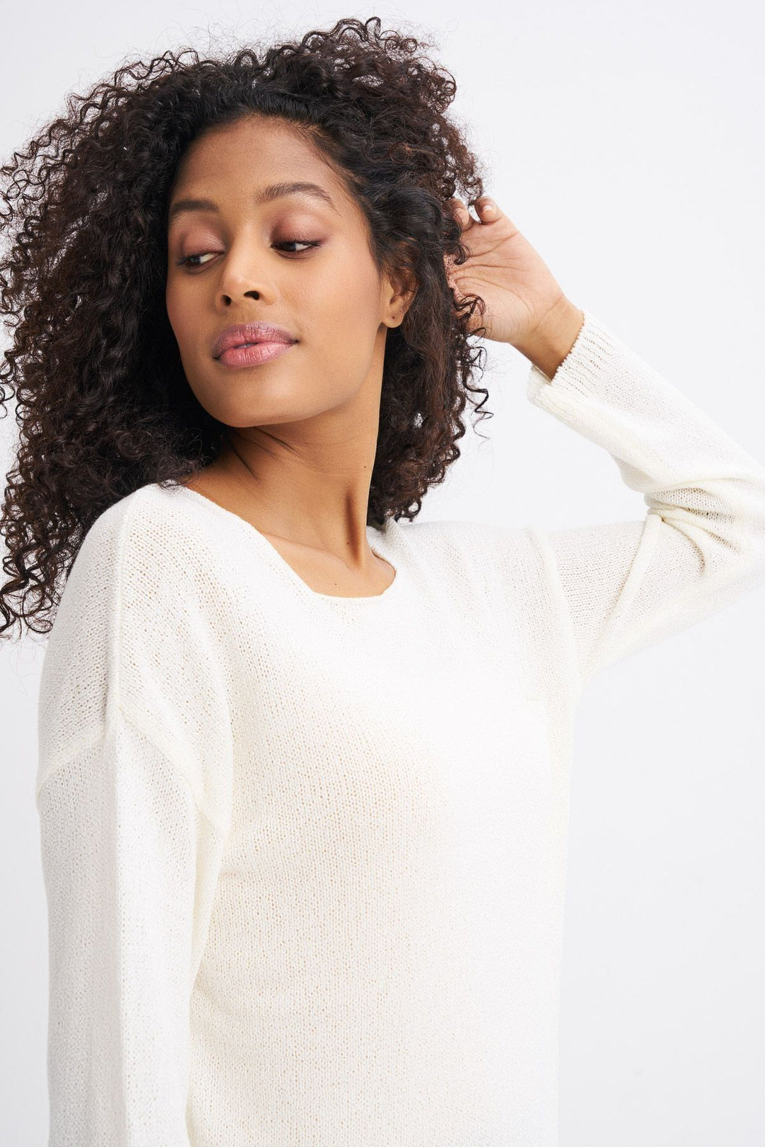 Pocket Detailed Knitwear Ecru