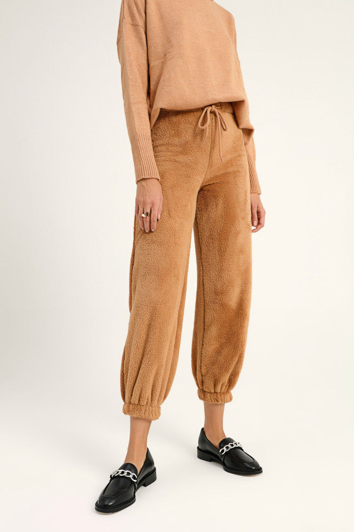 Plush Jogger Tracksuit Camel