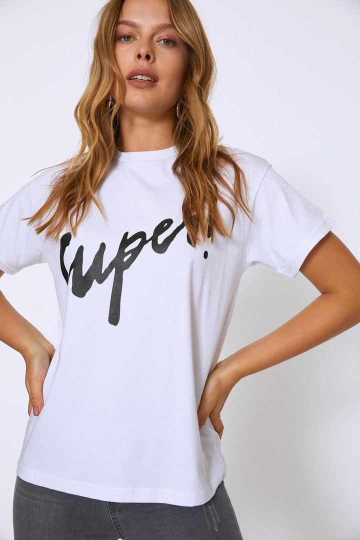 Printed T-Shirt Black