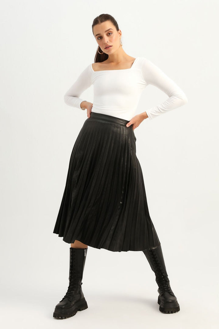 Square Neck Bodysuit Ecru