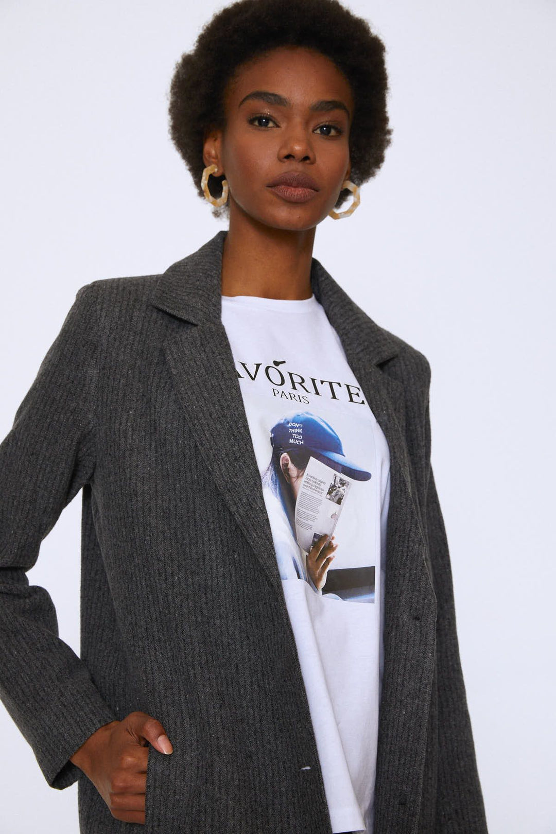 Long Cachet Coat Gray