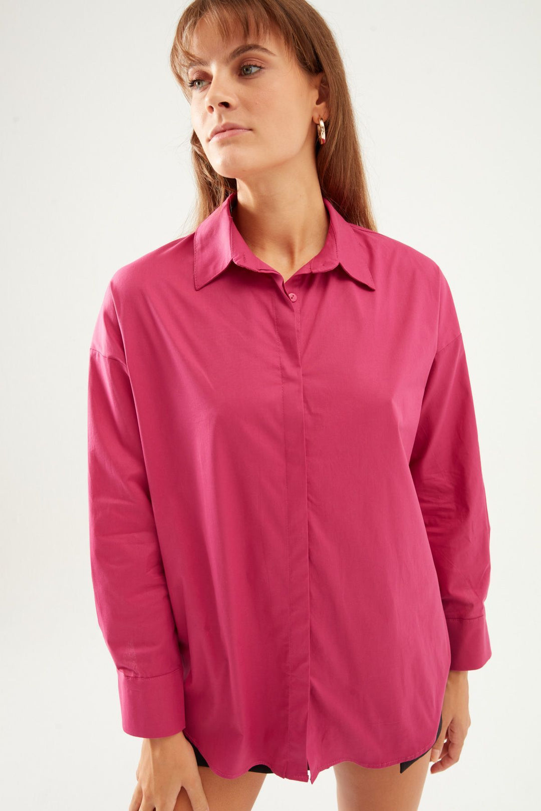 Oversize Basic Shirt Orchid