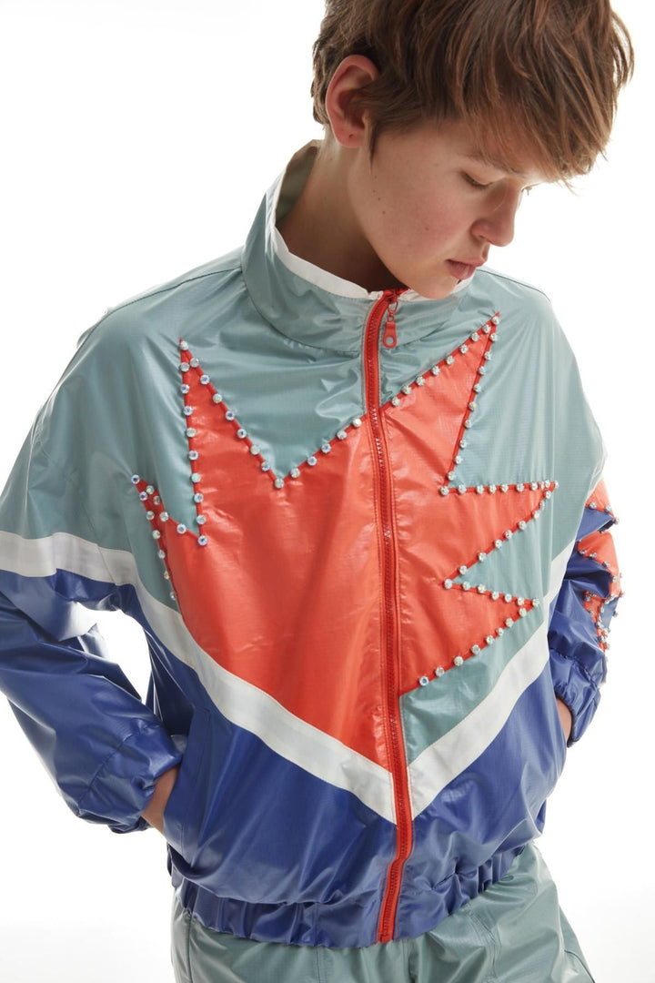 Stone Detailed Garnish Jacket Mint