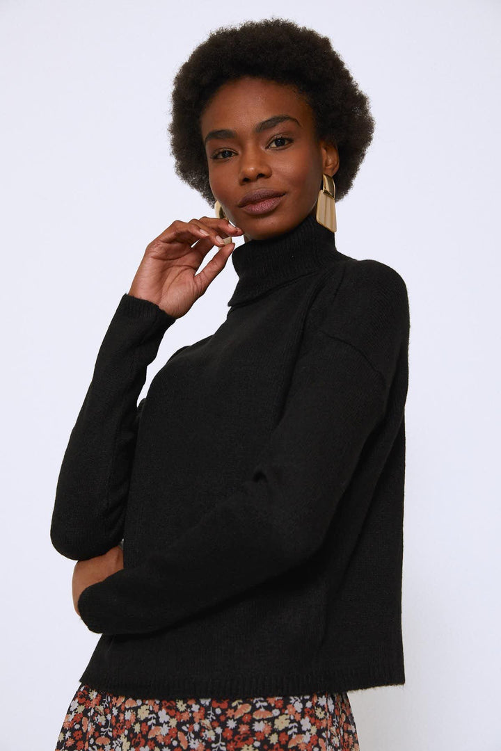 Turtleneck Sweater Black