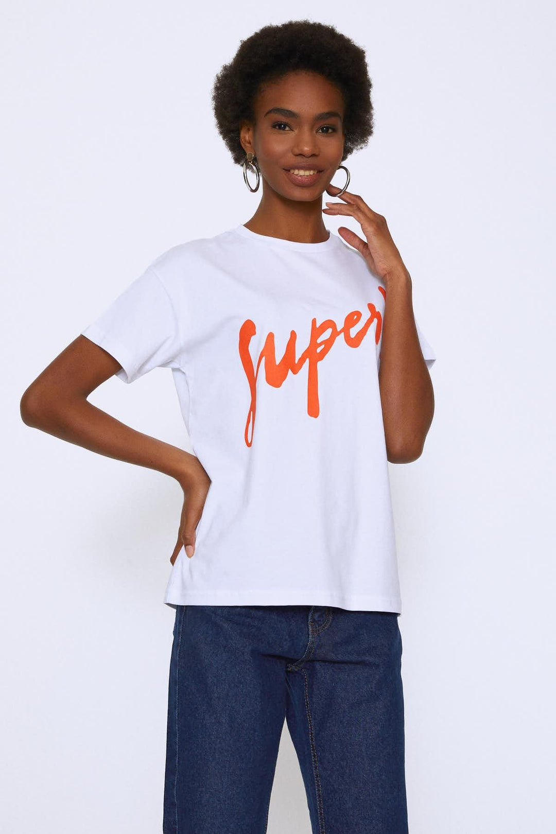 Baskılı Tişört Oranj