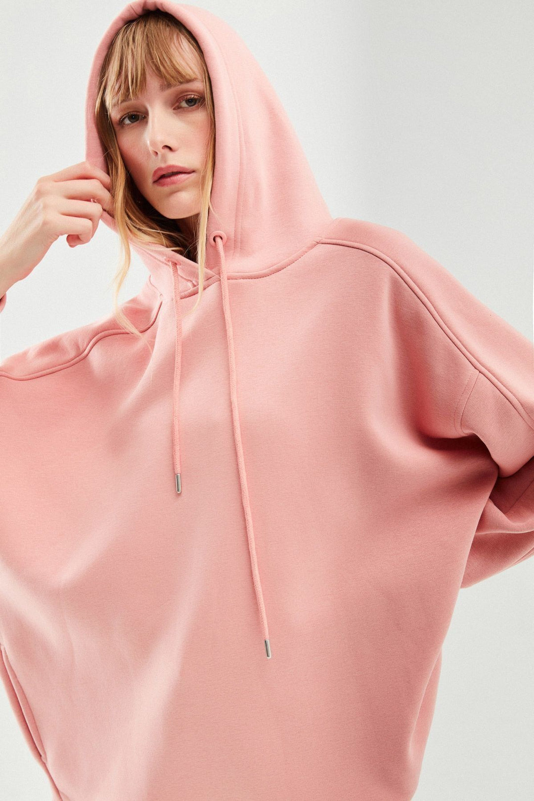 Hooded Oversize Sweatshirt Powder