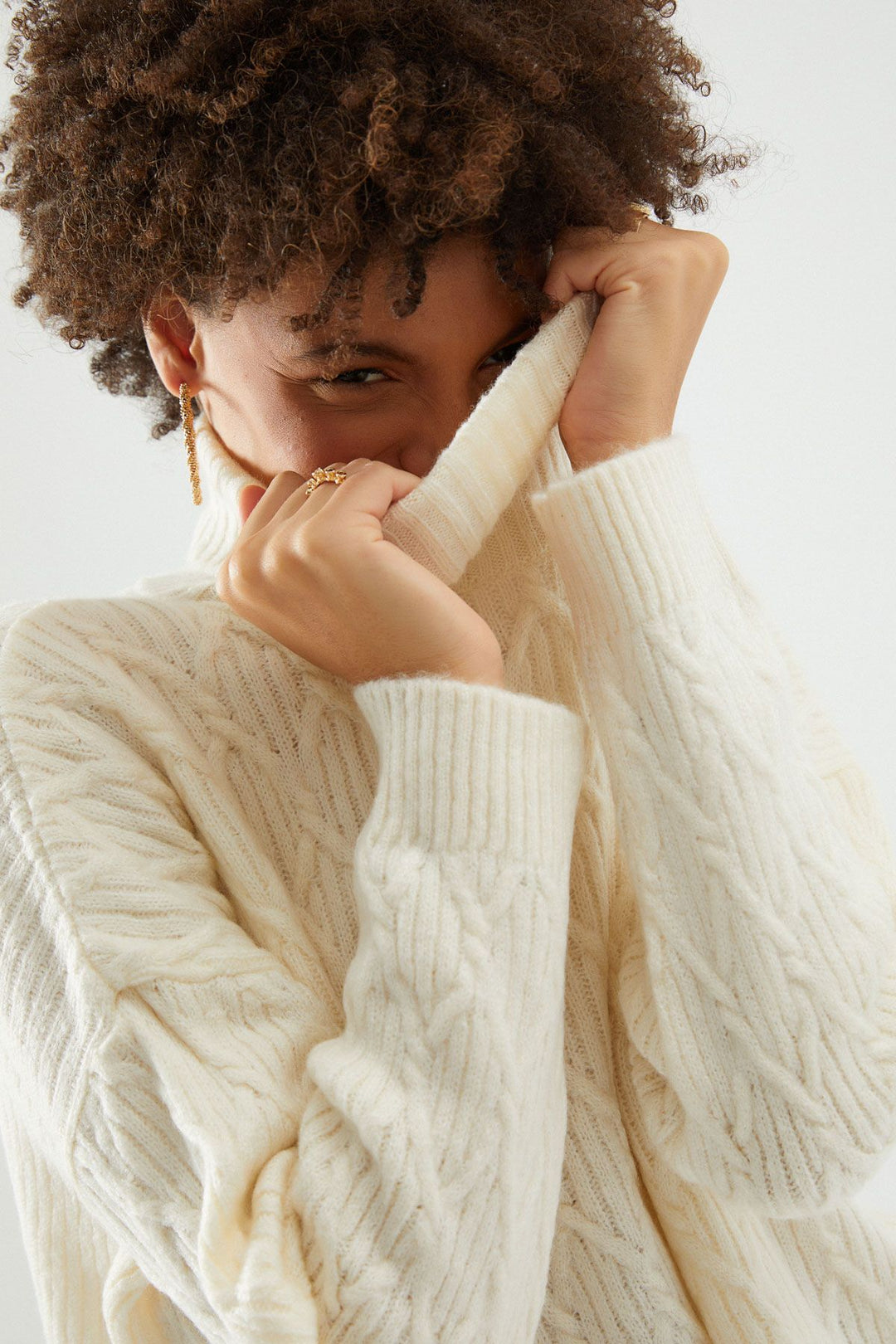 Turtleneck Sweater Ecru