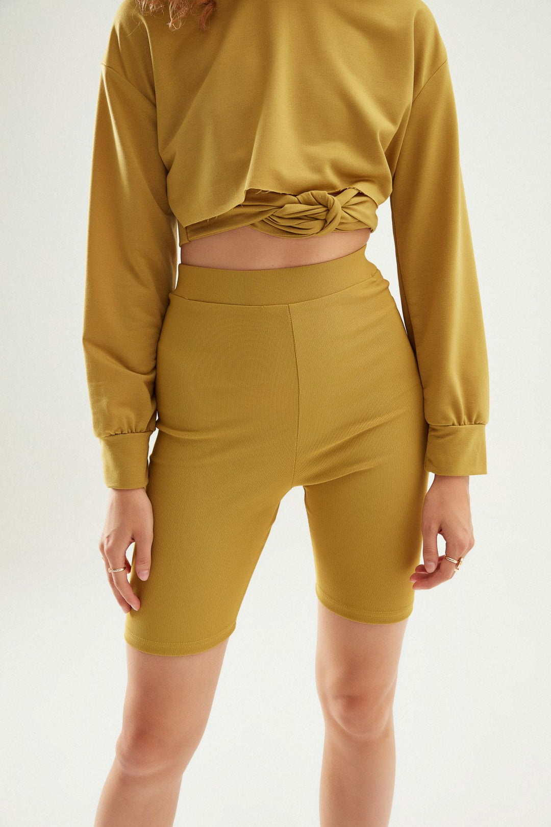 Decollete Biker Leggings Olive