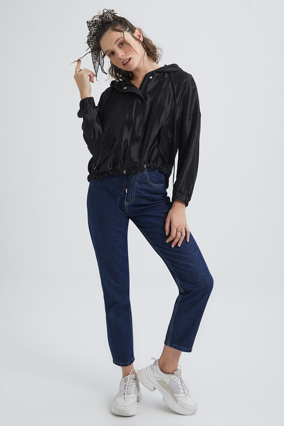 Kapüşonlu Ceket Siyah