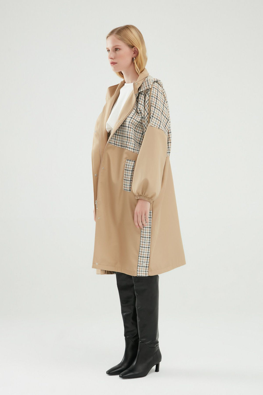 Garnish Oversize Trench Coat Beige