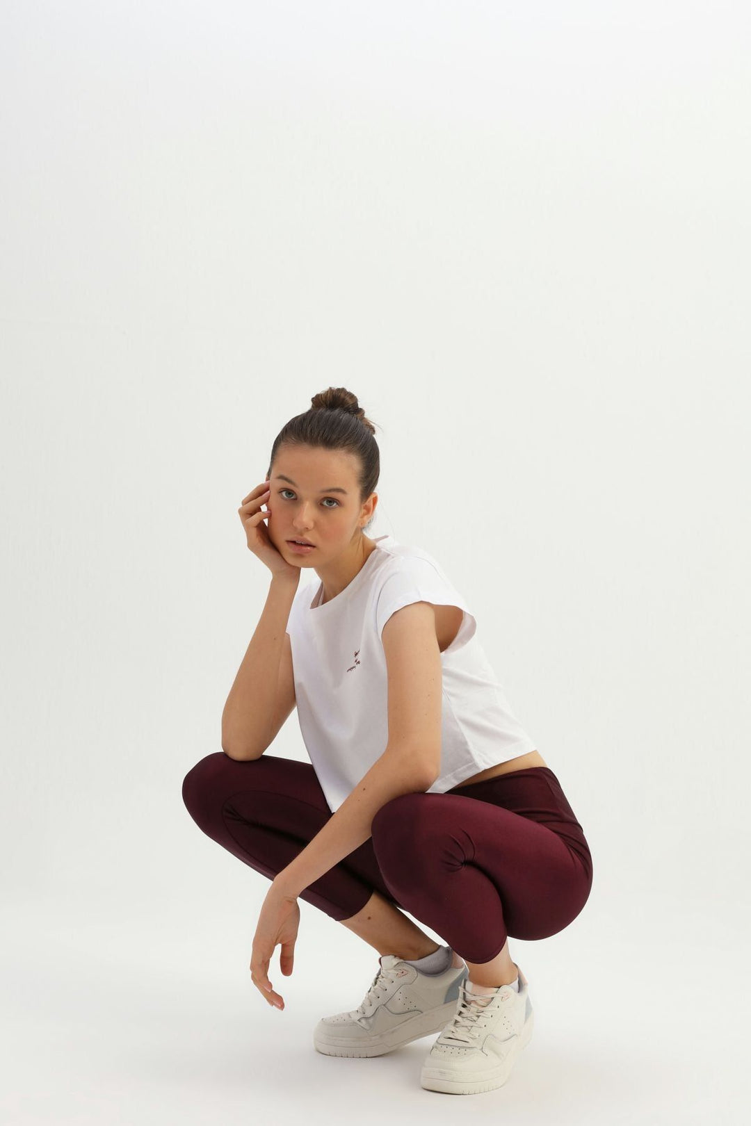 High Waist Leggings Claret Red