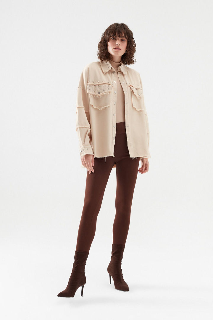 Gabardine Staple Shirt Stone