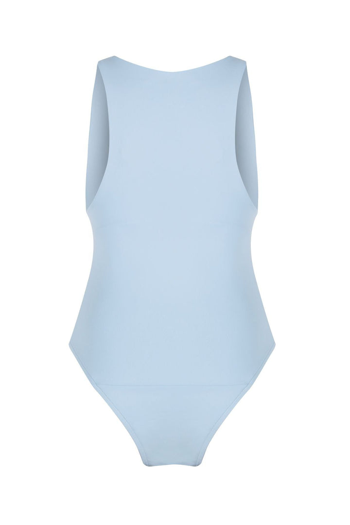 Halter Neck Bodysuit Baby Blue