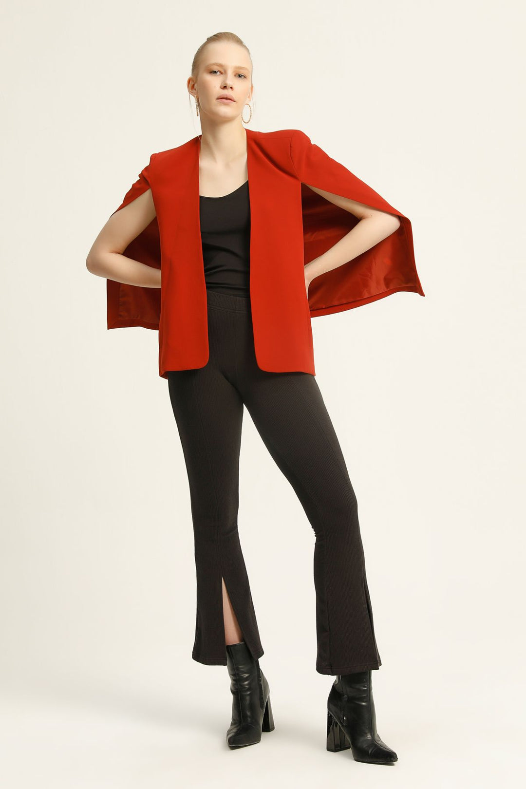 Cloak Sleeve Blazer Jacket Tile