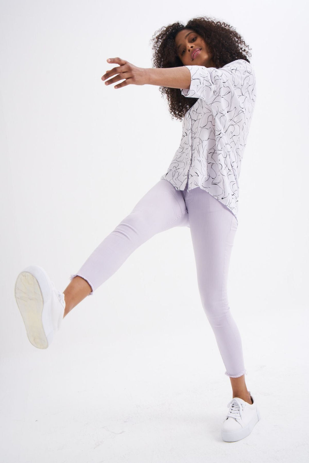 Cepli Skinny Pantolon Lila