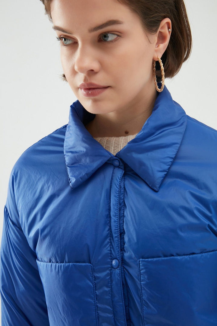 Oversize Long Jacket Sax