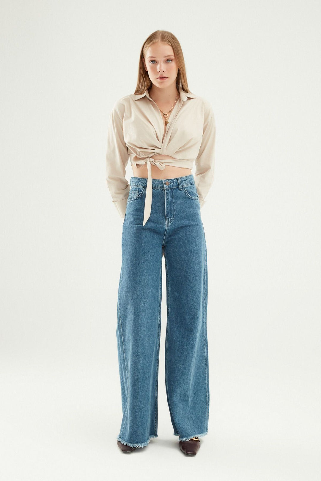 Wide Leg Jeans Blue