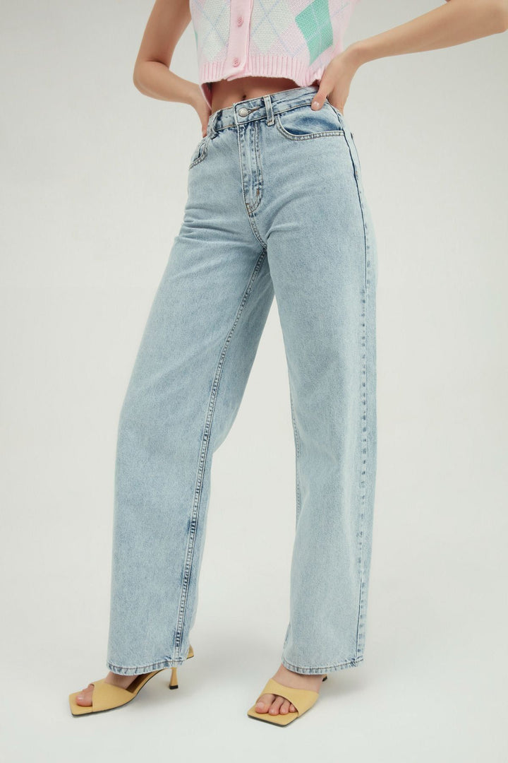 Wide Leg Jeans Ice Blue