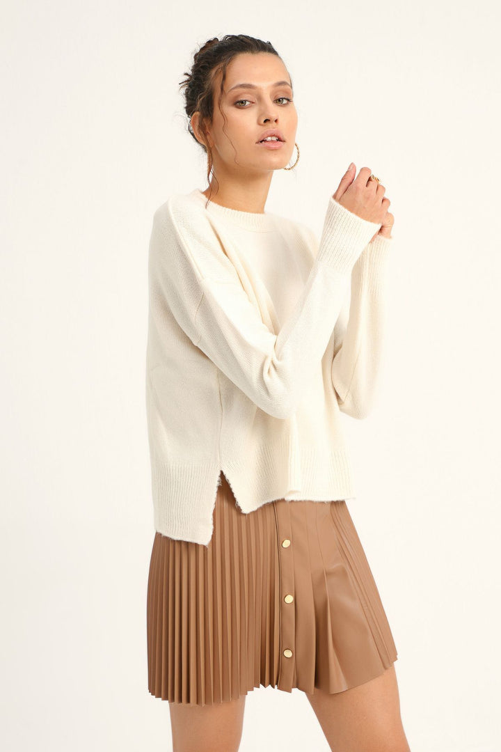 Crew Neck Sweater Ecru