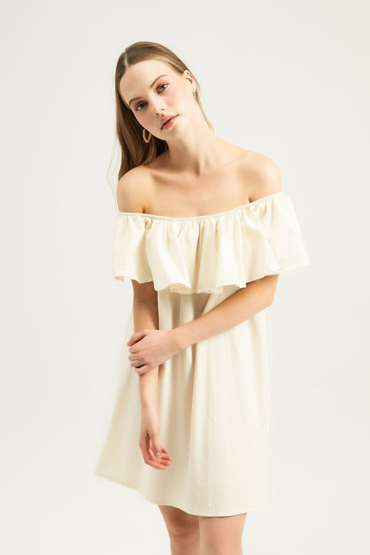 Flywheel Mini Length Dress Natural