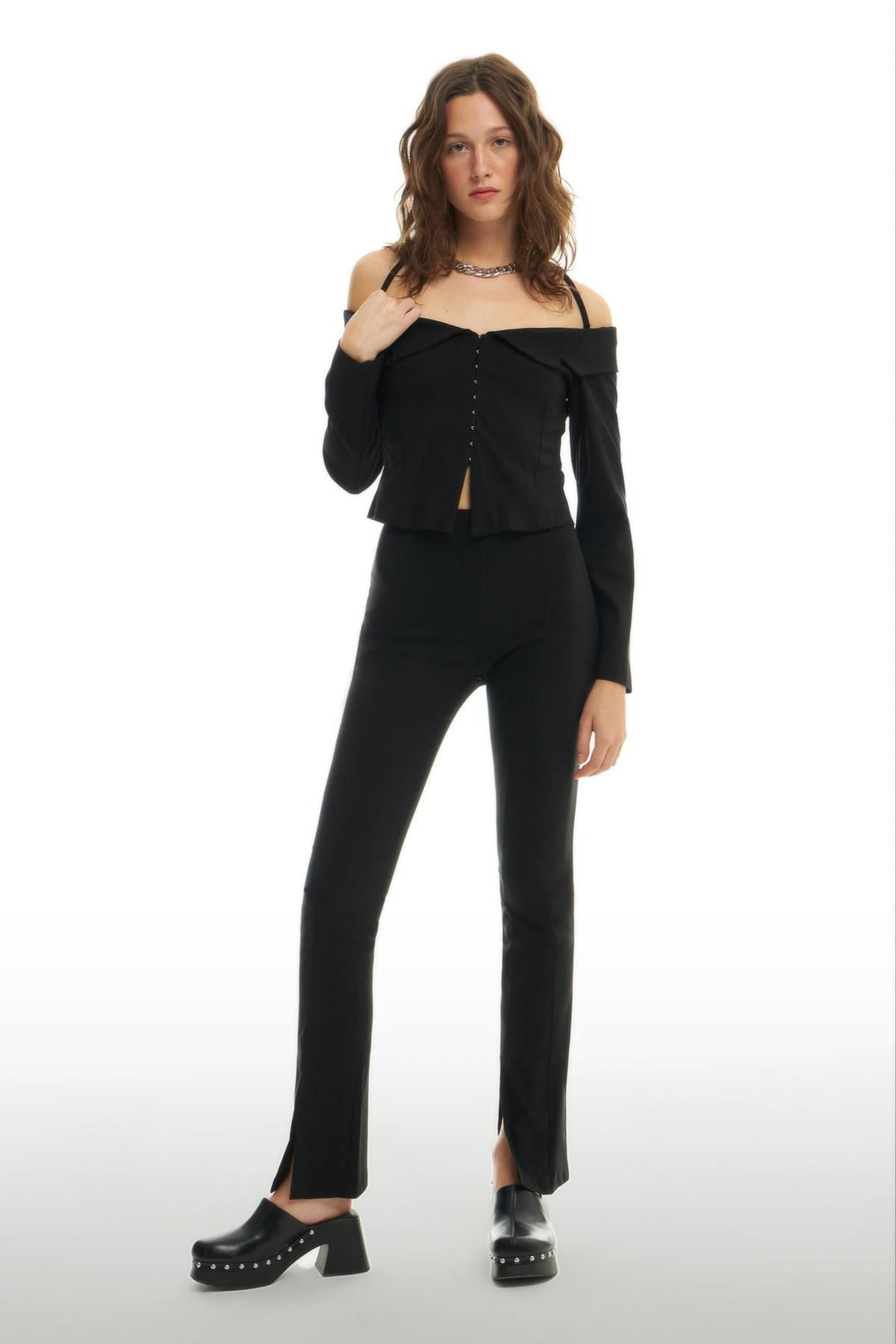 Brit Detailed Blouse Black