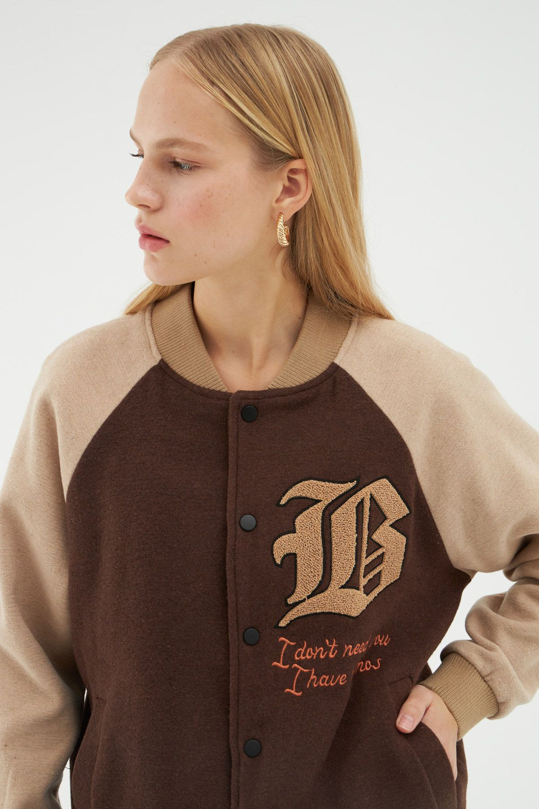 College Jacket Beige