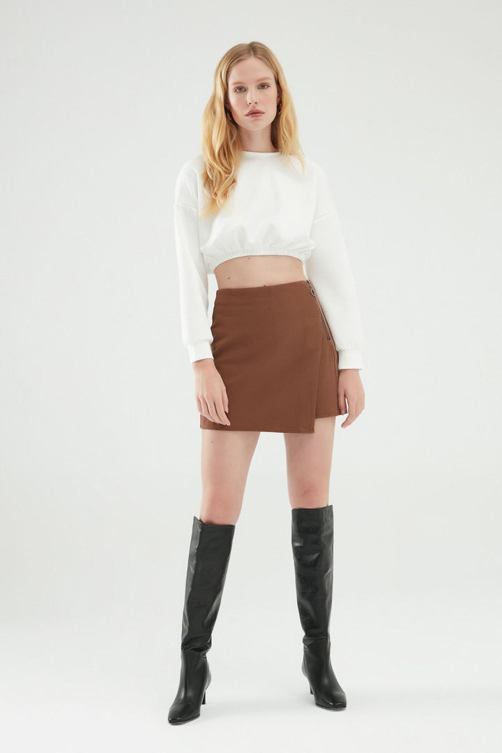 Crop Sweatshirt White