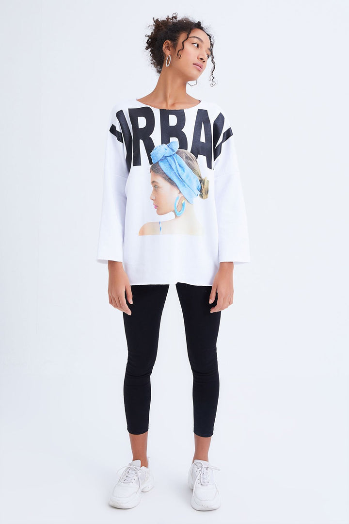 Printed Sweatshirt White