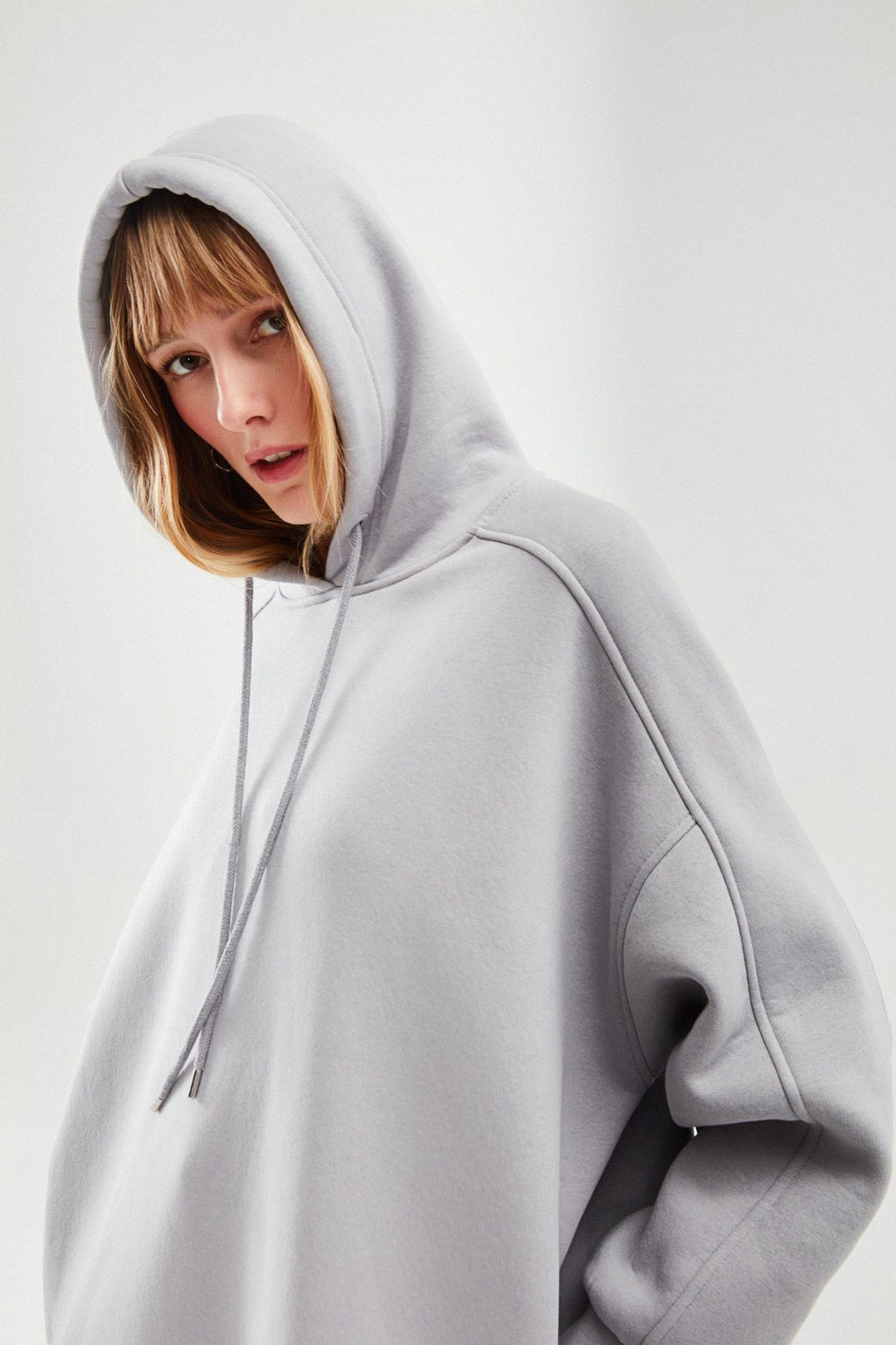 Hooded Oversize Sweatshirt Gray