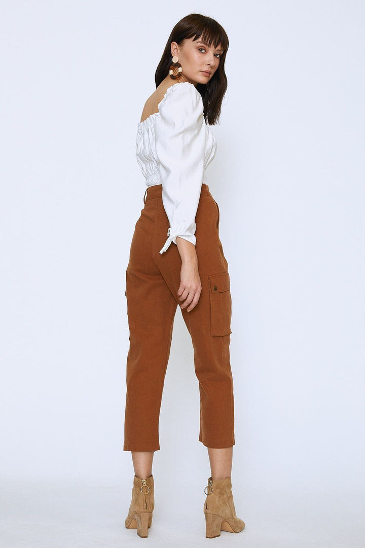 Cargo Pocket Trousers Brown