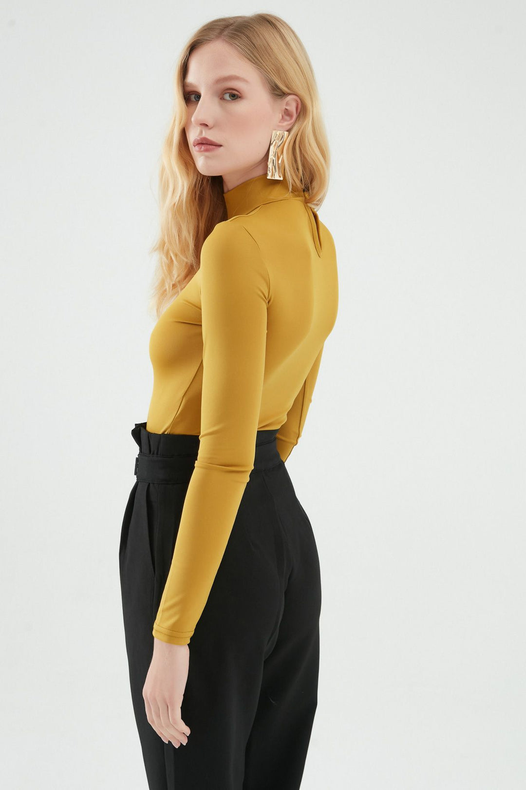 Turtleneck Bodysuit Olive