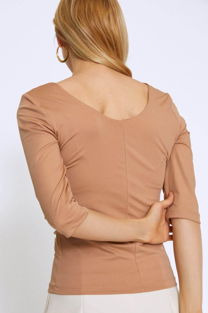 Truvakar Kol Basic Bluz Camel