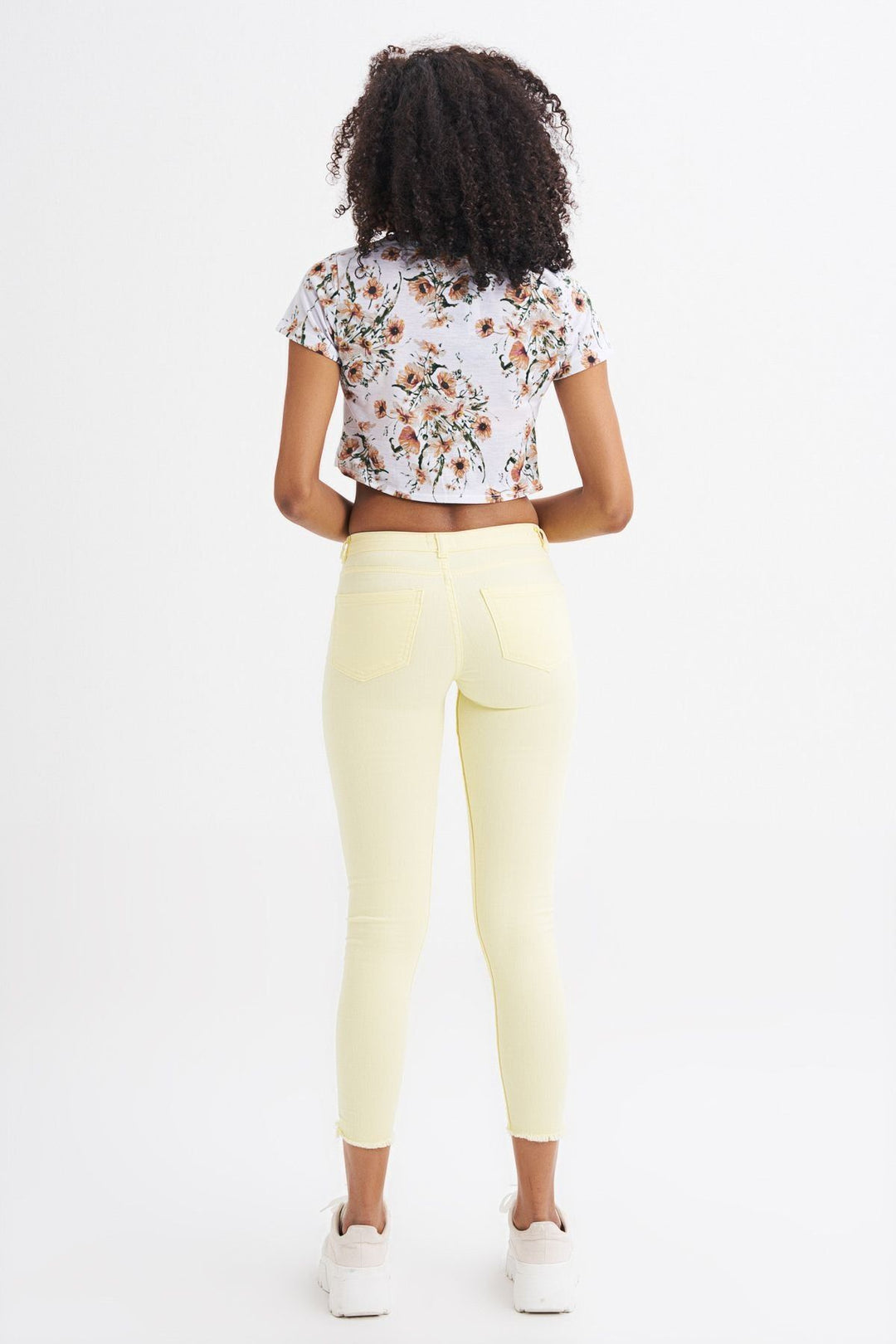 Pocket Skinny Pants Yellow