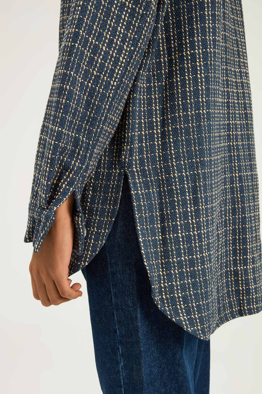 Striped Pocket Shirt Indigo