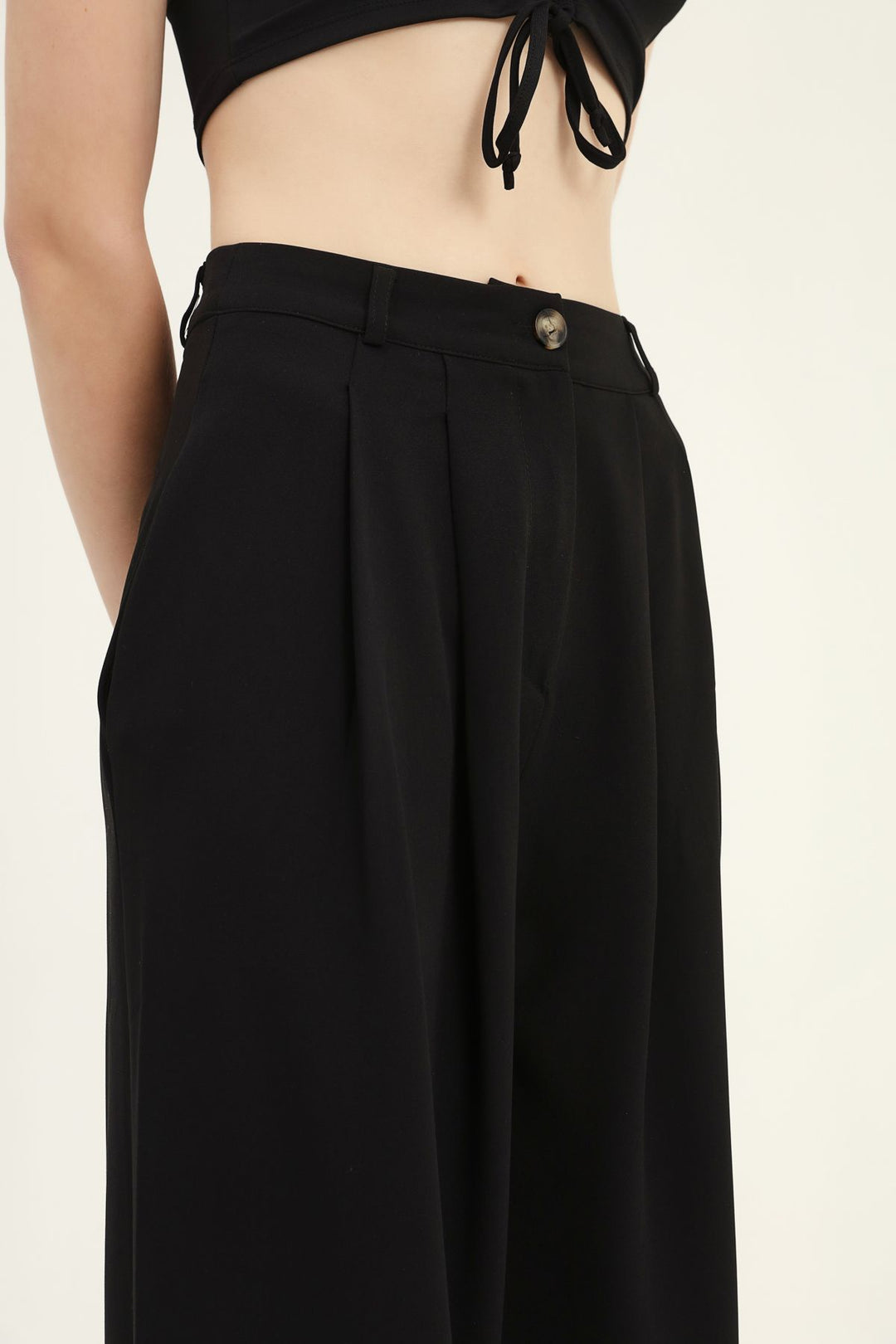 Cepli Palazzo Pantolon Siyah