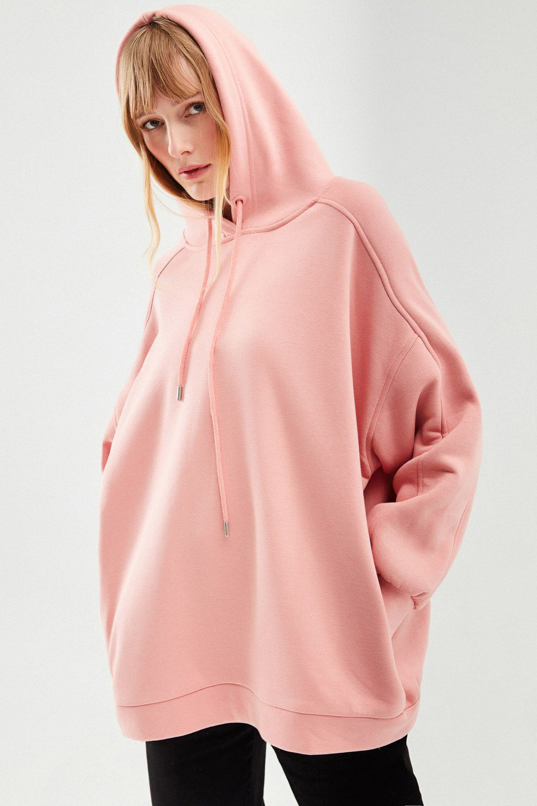 Hooded Oversize Sweatshirt Powder