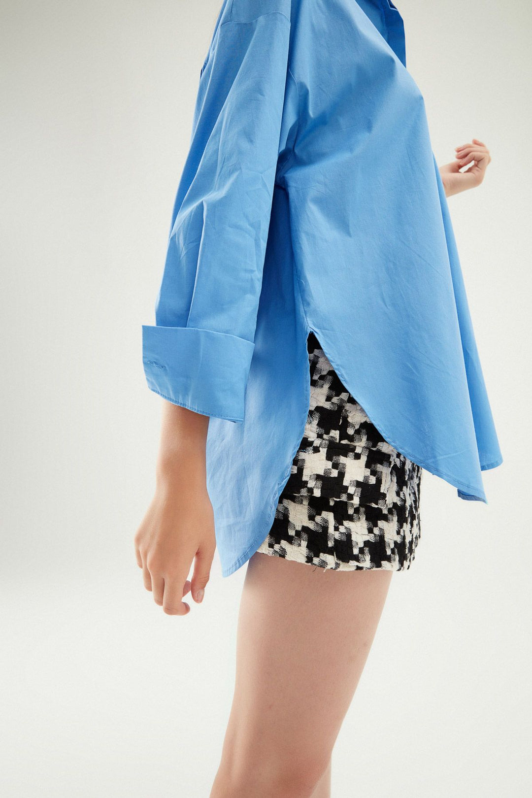 Oversize Basic Shirt Blue