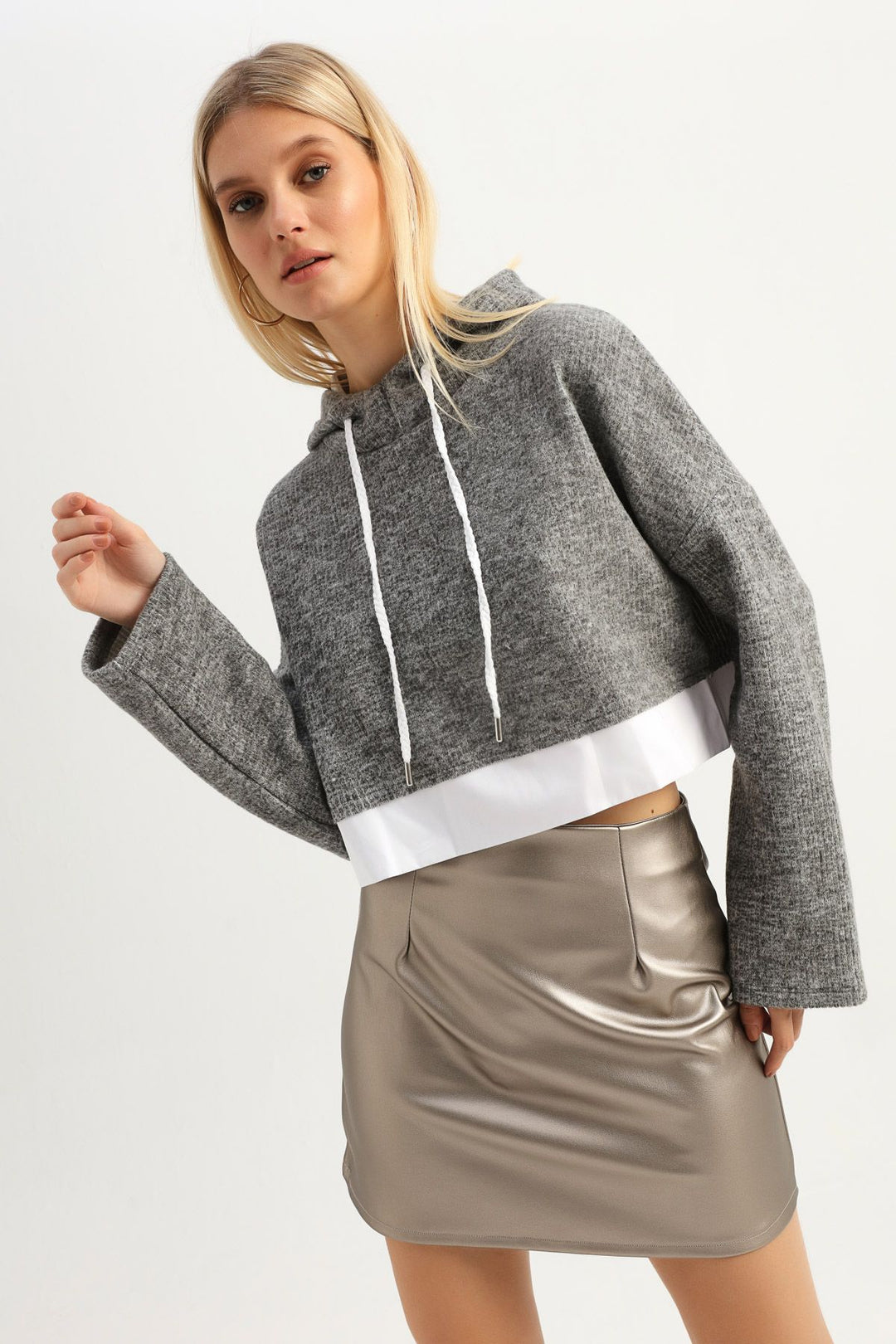 Hoodie Sweatshirt Gray