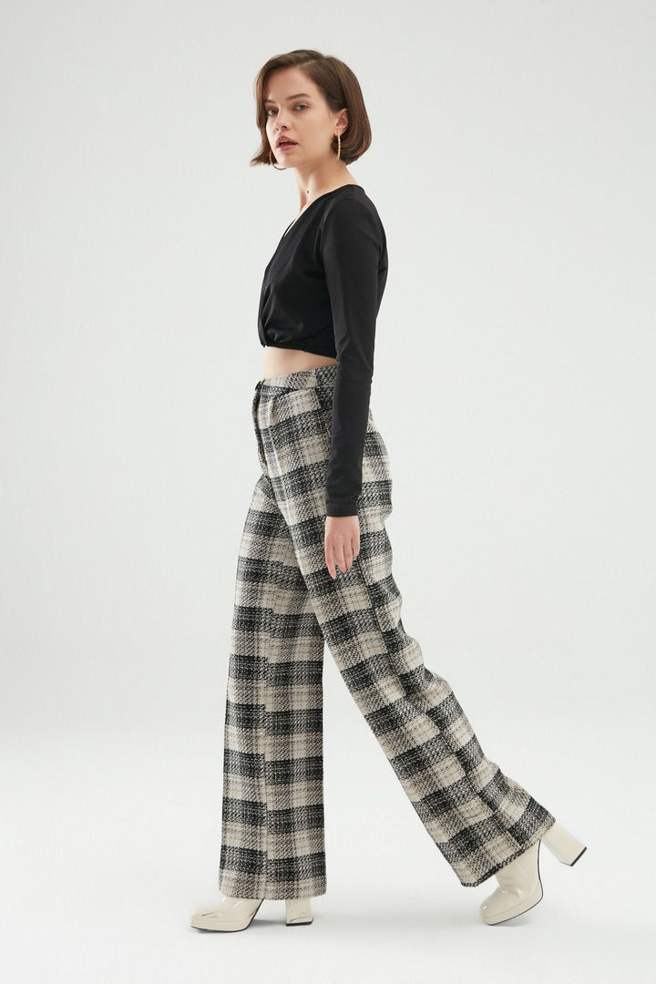 Wide Leg Trousers Black