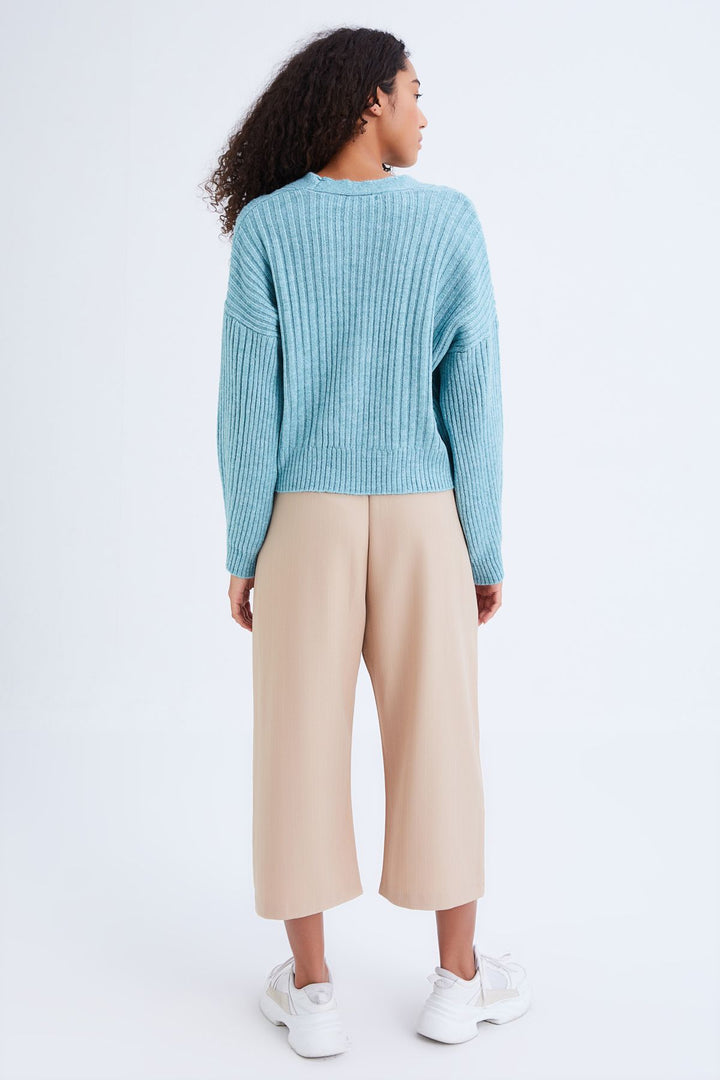 Buttoned Cardigan Mint