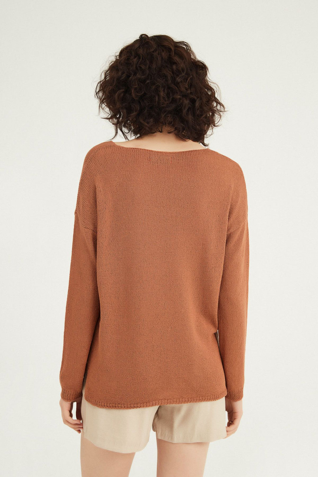 Pocket Detailed Knitwear Copper