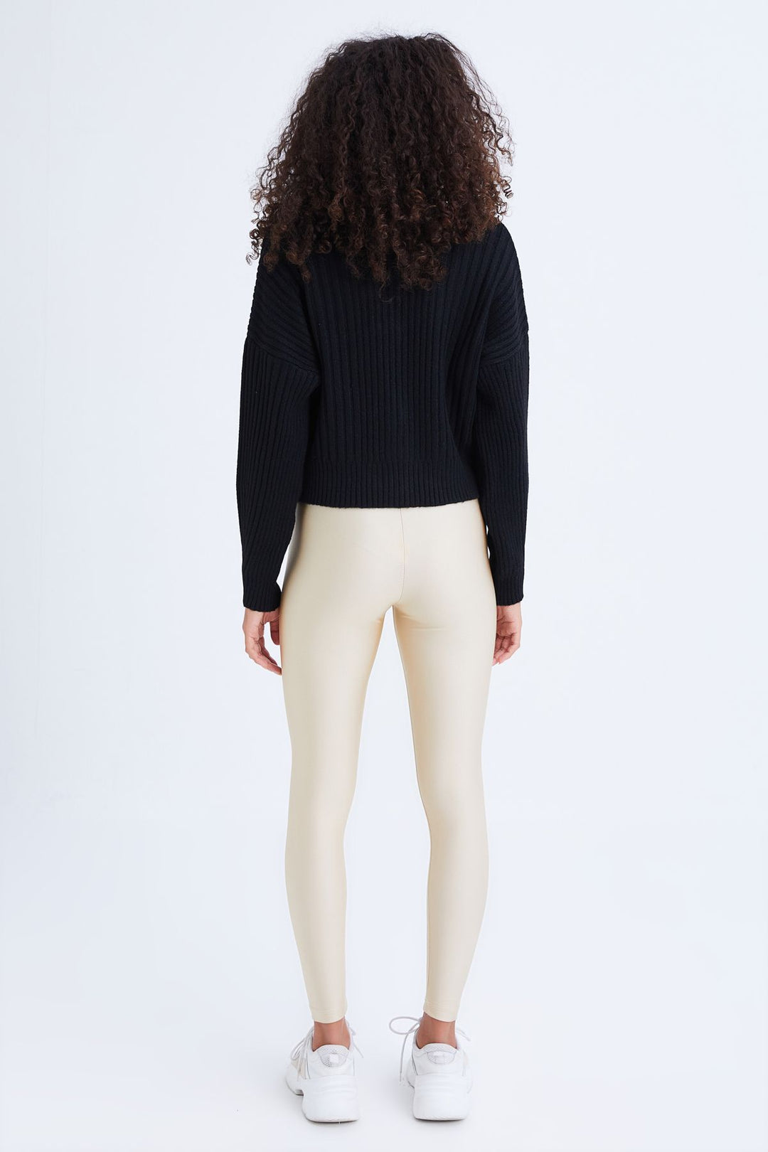 Shiny Disco Tights Stone