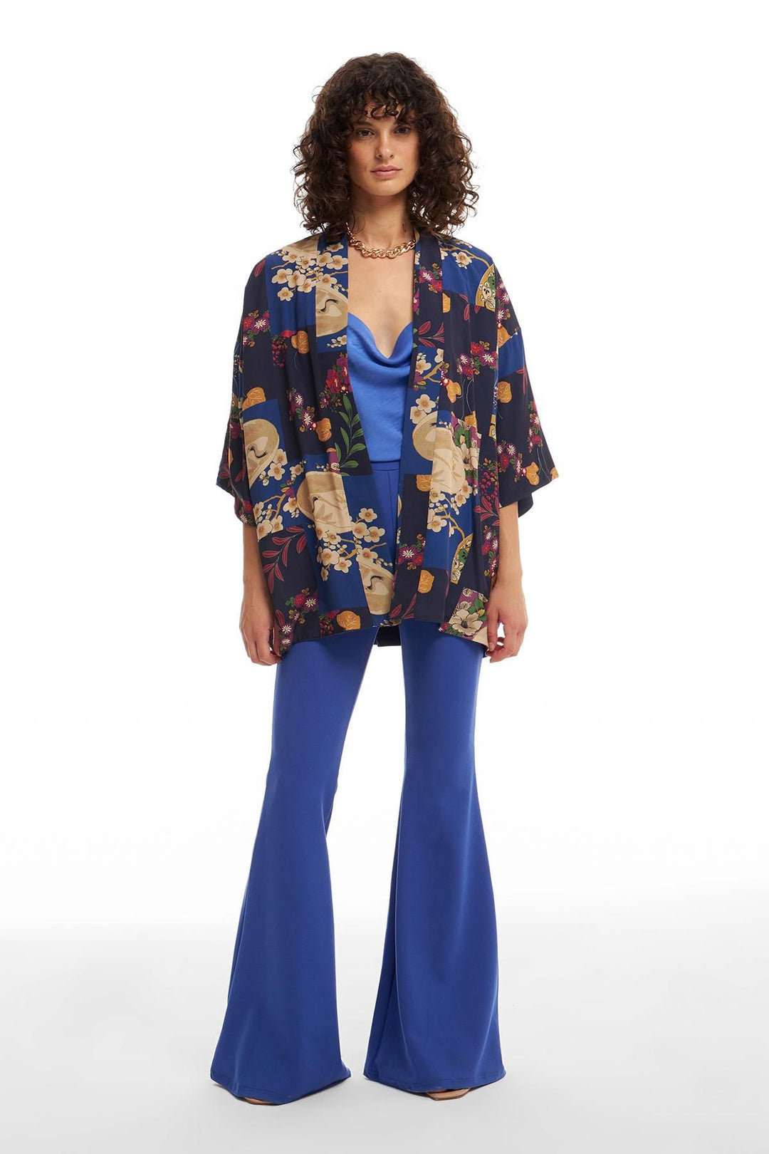 Double Sided Kimono Navy Blue