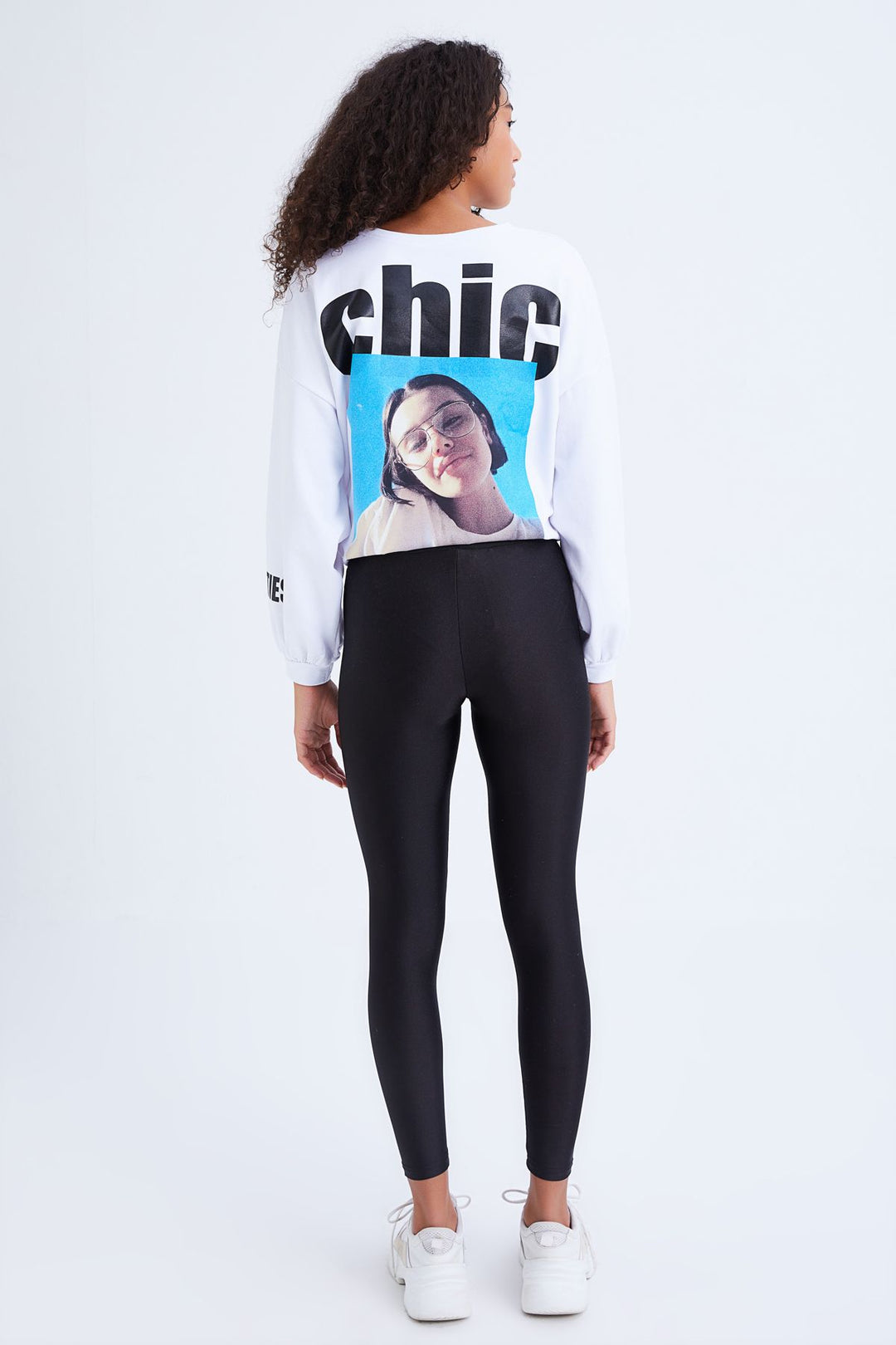 Shiny Disco Leggings Black