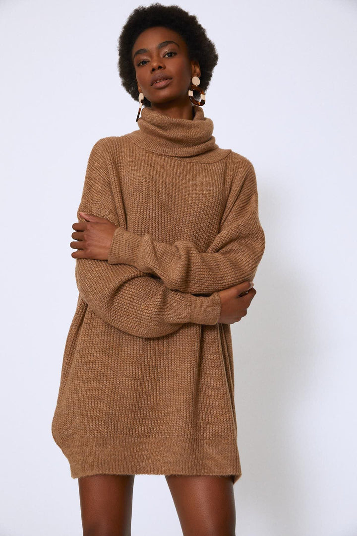 Boğazlı Uzun Kazak Bej