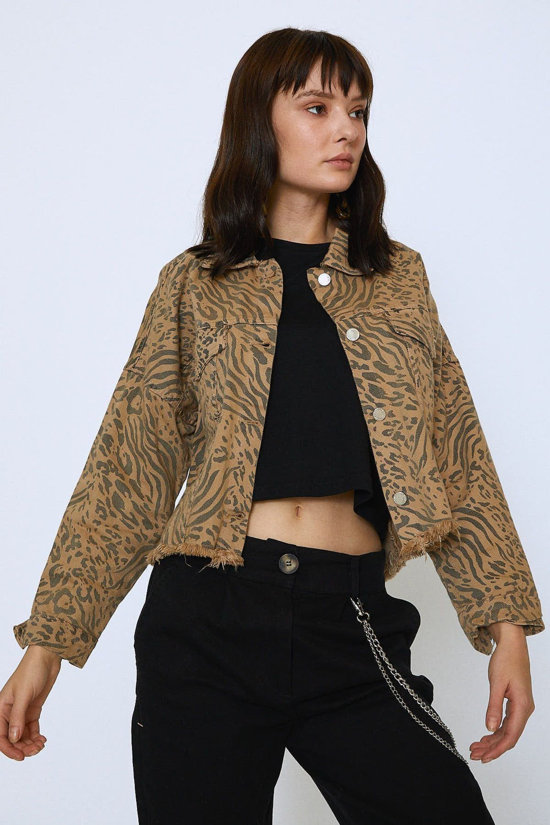 Chain Jogger Pants Black