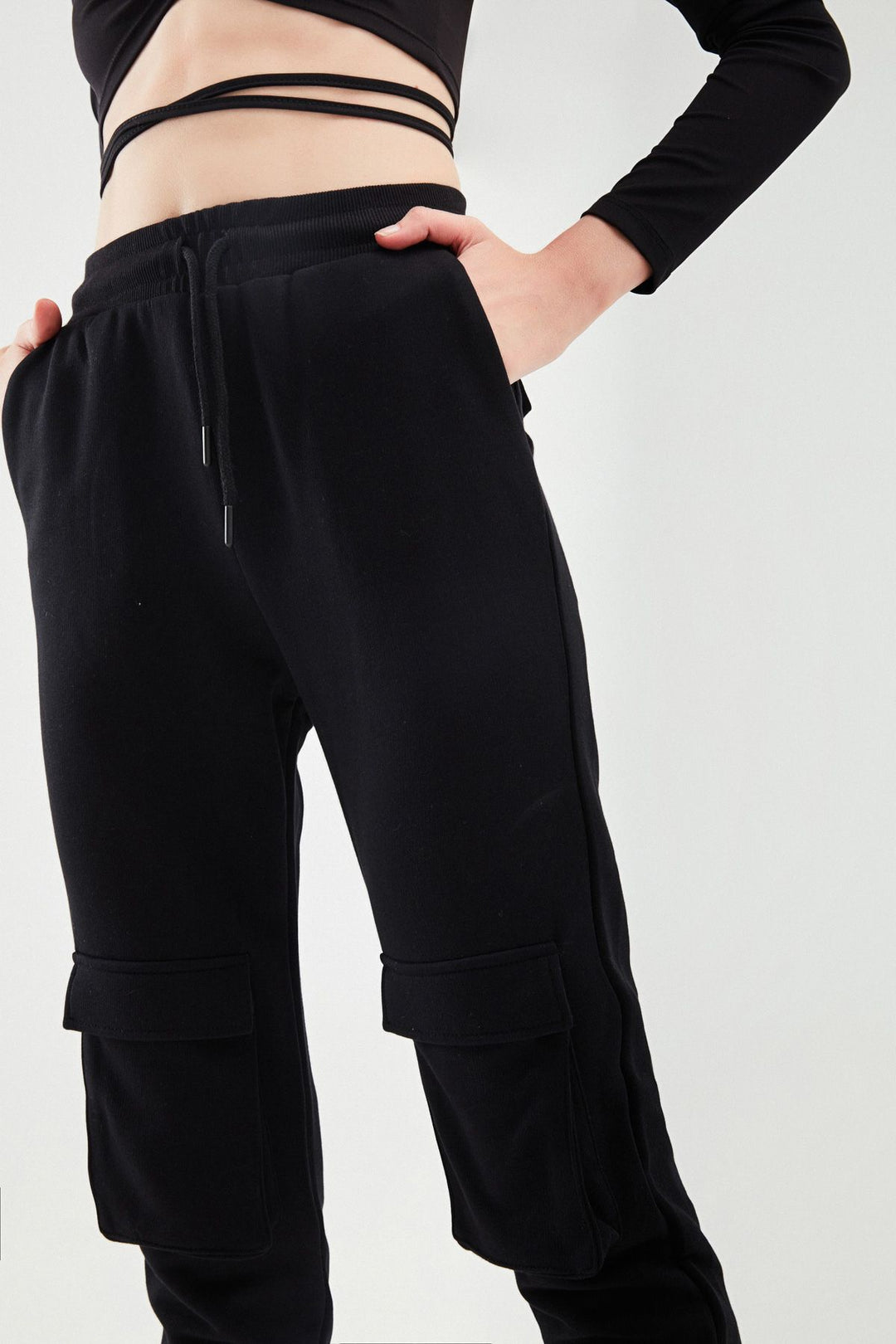 Pocket Jogger Tracksuit Black